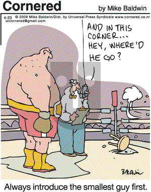 Cornered - Thursday April 23, 2009 Comic Strip