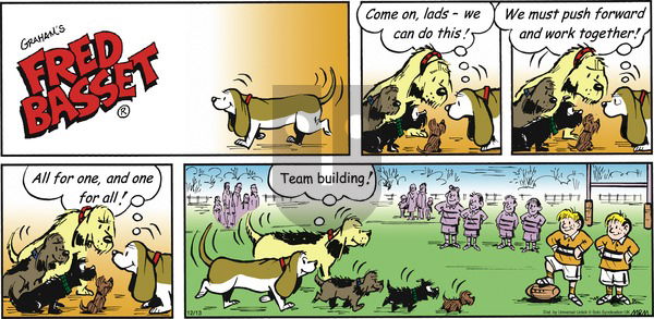 Fred Basset on Sunday December 13, 2015 Comic Strip