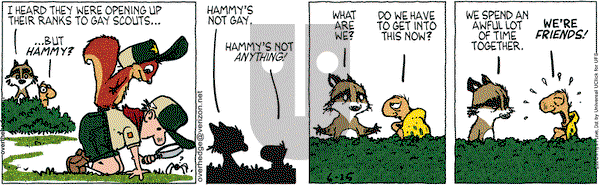 Over the Hedge on Tuesday June 25, 2013 Comic Strip