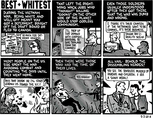 Ted Rall on Thursday May 3, 2001 Comic Strip