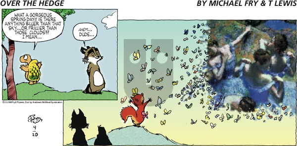 Over the Hedge on Sunday April 20, 2025 Comic Strip