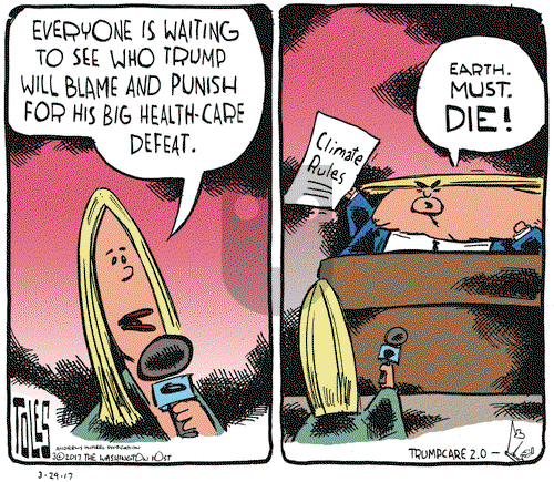 Tom Toles on Wednesday March 29, 2017 Comic Strip