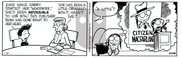 Grand Avenue on Wednesday January 31, 2001 Comic Strip