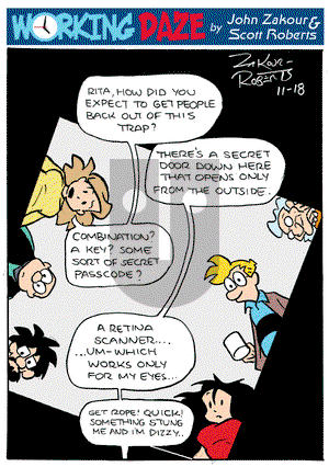 Working Daze - Saturday November 18, 2017 Comic Strip