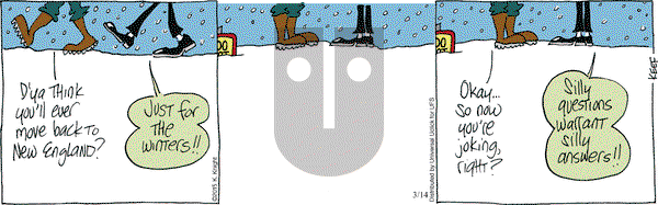The Knight Life on Saturday March 14, 2015 Comic Strip