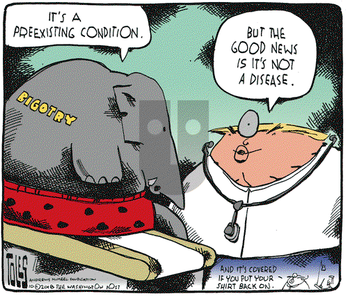 Tom Toles on Tuesday October 30, 2018 Comic Strip