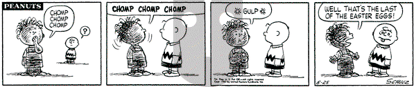 Peanuts on Saturday May 25, 1957 Comic Strip