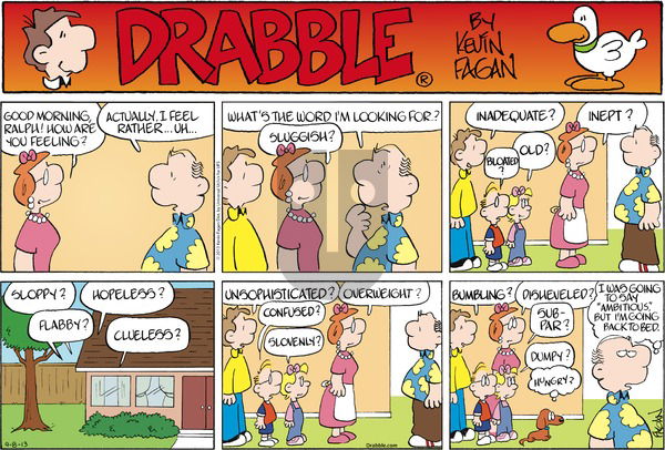 Drabble on Sunday September 8, 2013 Comic Strip