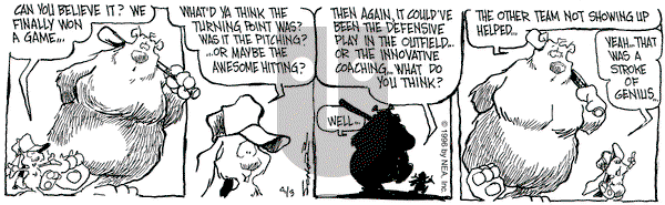 The Grizzwells on Saturday August 3, 1996 Comic Strip
