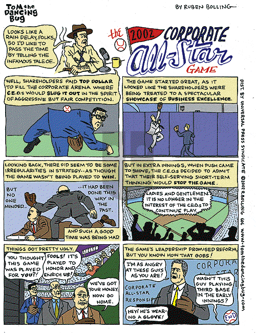 Tom the Dancing Bug on Saturday July 20, 2002 Comic Strip