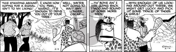 Alley Oop on Tuesday February 4, 1975 Comic Strip