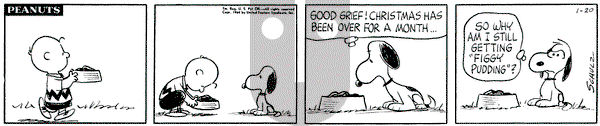 Peanuts on Monday January 20, 1964 Comic Strip