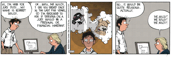 Get Fuzzy on Friday September 12, 2003 Comic Strip