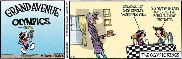 Grand Avenue on Monday February 22, 2010 Comic Strip