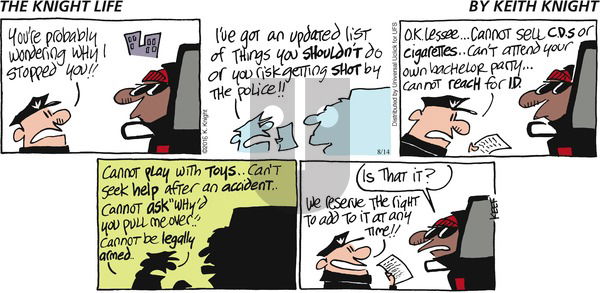 The Knight Life on Sunday August 14, 2016 Comic Strip