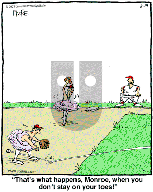 In the Bleachers - Tuesday August 19, 2003 Comic Strip