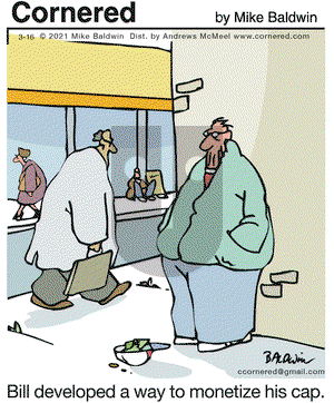 Cornered on Tuesday March 16, 2021 Comic Strip