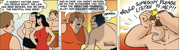 Alley Oop on Friday January 28, 2011 Comic Strip