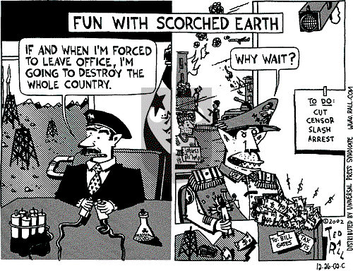 Ted Rall on Sunday April 20, 2003 Comic Strip