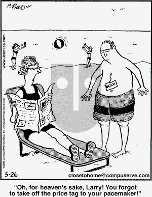 Close to Home - Monday May 26, 2003 Comic Strip