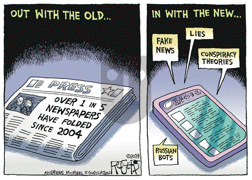Rob Rogers on Tuesday December 31, 2019 Comic Strip