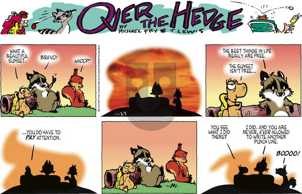 Over the Hedge - Sunday November 27, 2022 Comic Strip