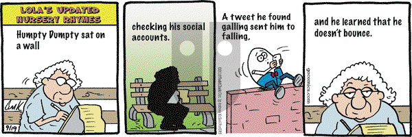 Lola on Wednesday September 19, 2018 Comic Strip