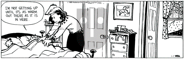 Calvin and Hobbes - Monday January 7, 2013 Comic Strip