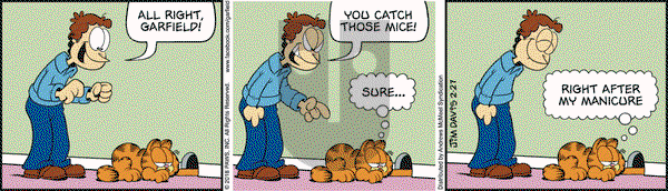 Garfield on Tuesday February 27, 2018 Comic Strip