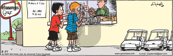 Cleats - Monday August 27, 2007 Comic Strip