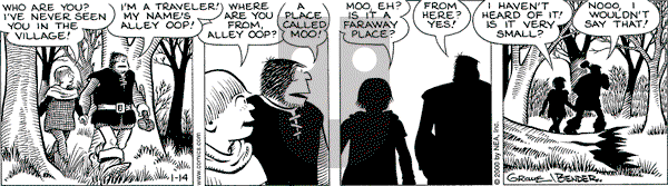 Alley Oop on Friday January 14, 2000 Comic Strip