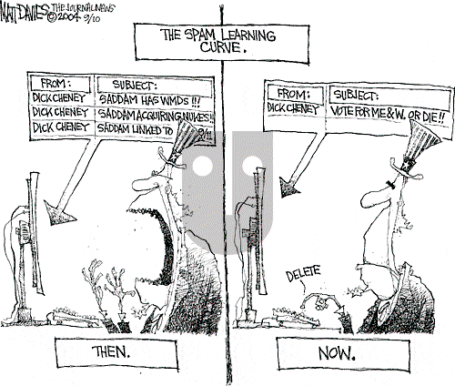 Matt Davies on Thursday September 9, 2004 Comic Strip