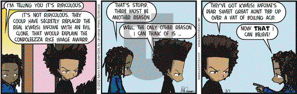 The Boondocks - Friday March 1, 2002 Comic Strip