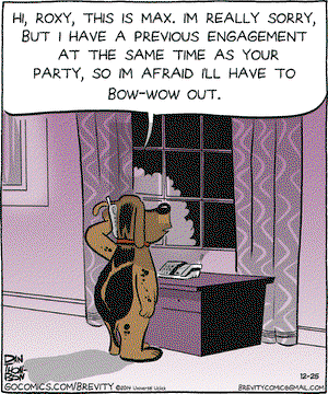 Brevity on Thursday December 25, 2014 Comic Strip