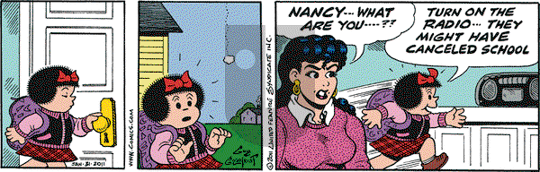 Nancy on Monday January 31, 2011 Comic Strip