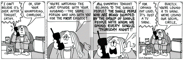 Cathy Classics on Thursday May 14, 1998 Comic Strip