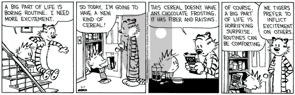 Calvin and Hobbes on Wednesday May 7, 2025 Comic Strip