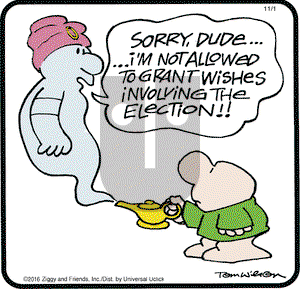 Ziggy on Tuesday November 1, 2016 Comic Strip