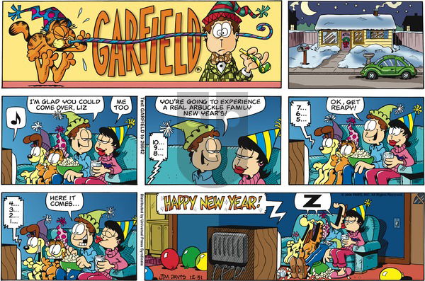 Garfield on Sunday December 31, 2006 Comic Strip