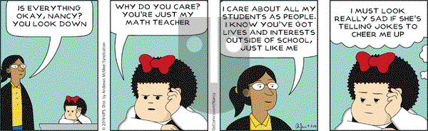 Nancy on Friday April 5, 2019 Comic Strip