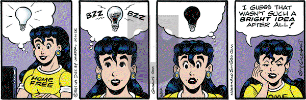 Nancy on Thursday April 2, 2015 Comic Strip