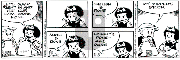 Nancy on Wednesday January 24, 2007 Comic Strip