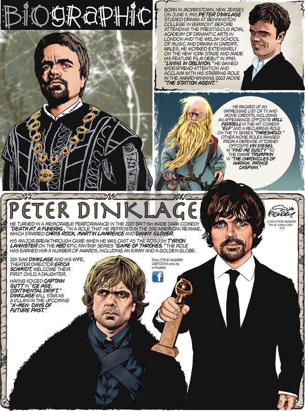Biographic on Sunday March 31, 2013 Comic Strip