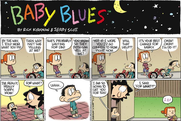 Baby Blues on Sunday September 13, 2015 Comic Strip