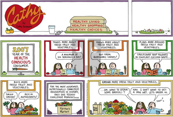 Cathy Classics on Sunday January 14, 2007 Comic Strip