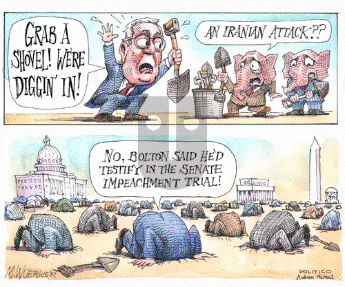 Matt Wuerker on Thursday January 9, 2020 Comic Strip