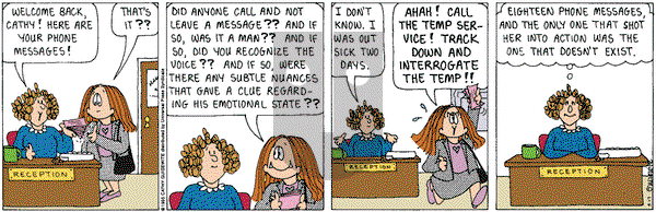 Cathy Classics on Tuesday August 17, 1999 Comic Strip