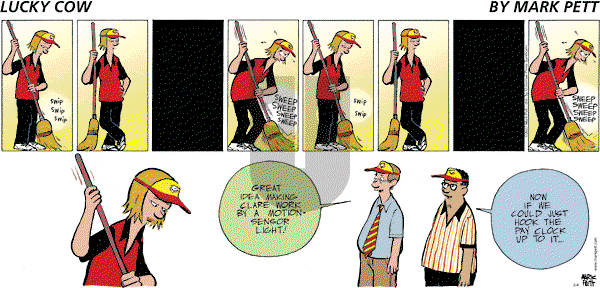 Lucky Cow on Sunday February 4, 2007 Comic Strip