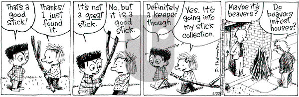 Cul de Sac on Tuesday April 22, 2008 Comic Strip