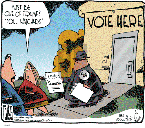Tom Toles on Thursday November 3, 2016 Comic Strip